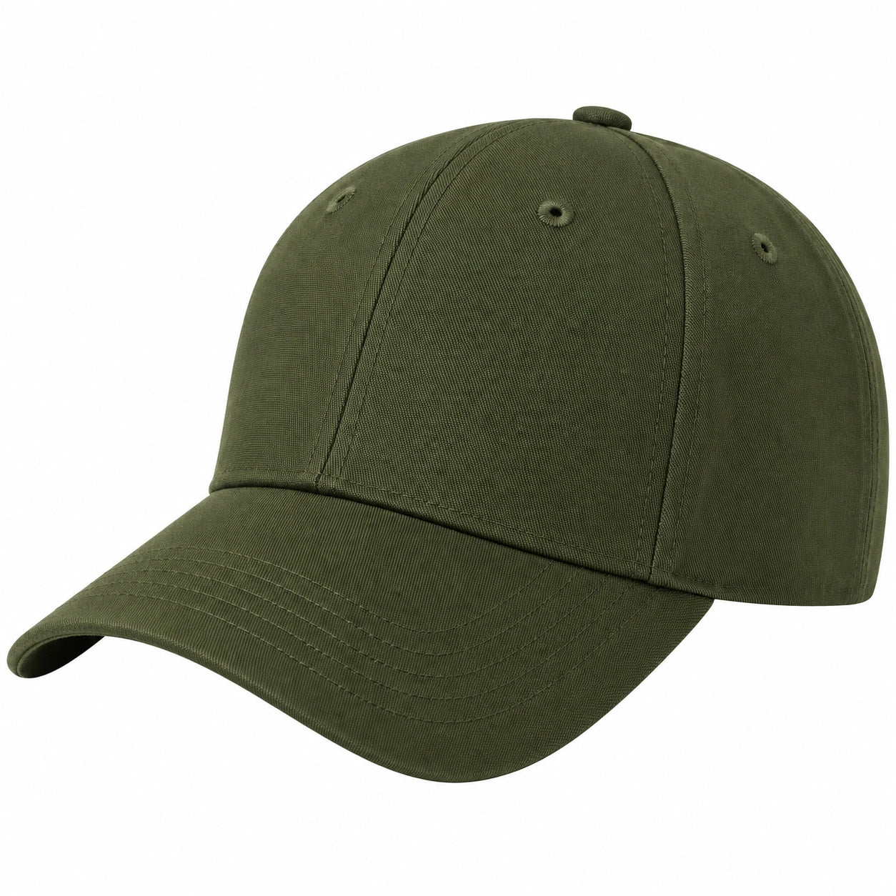 Unisex Baseballkappe Olivgrün Verstellbar
