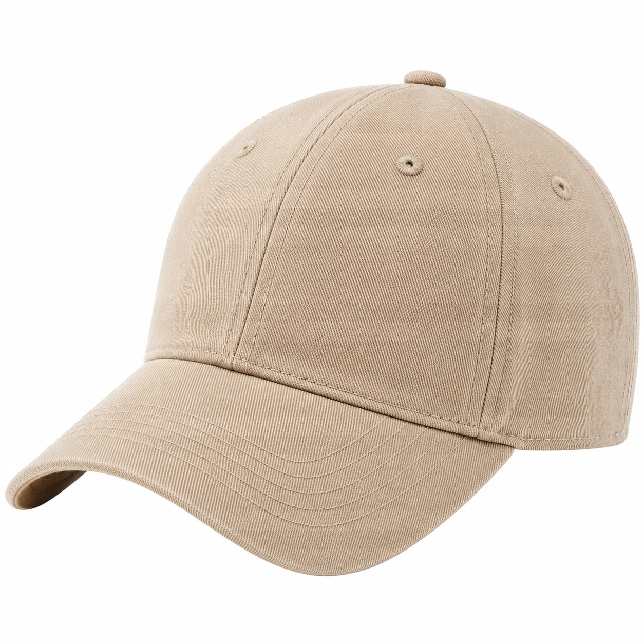 Unisex Basecap Beige Verstellbar