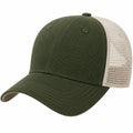 Unisex Trucker Cap Olivgrün/Beige