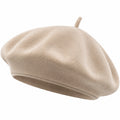 Damen Baskenmütze Beige