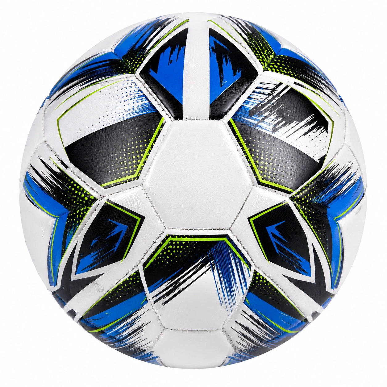 Fußball Größe 5 Weiß/Schwarz/Blau